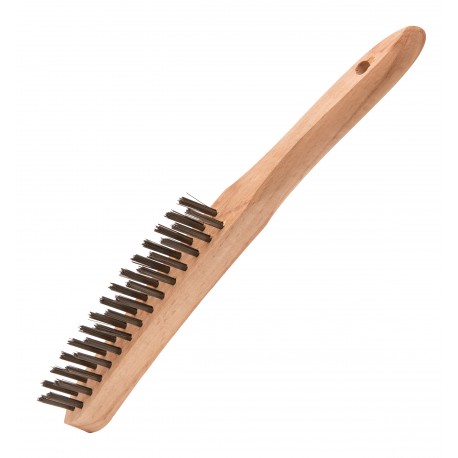 Brush: Two-row, Tech. descr.: polished steel 0.30 mm