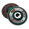 Grinder flap disc diam. 115 mm corundum gr.80 for steel, diagonal 20 pcs per pack